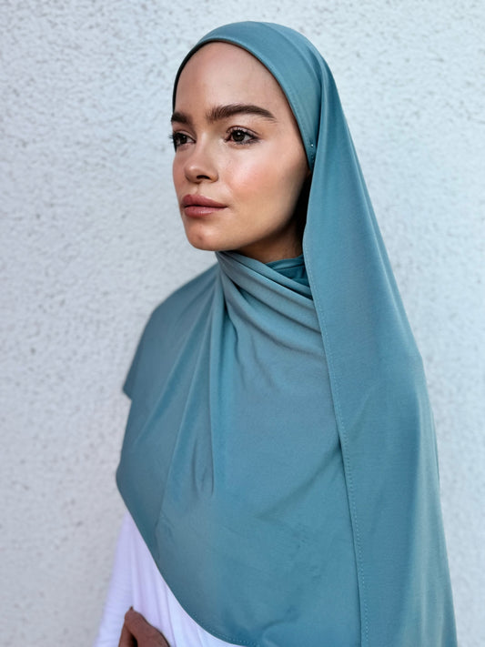 Premium Jersey Hijab - Sky Blue