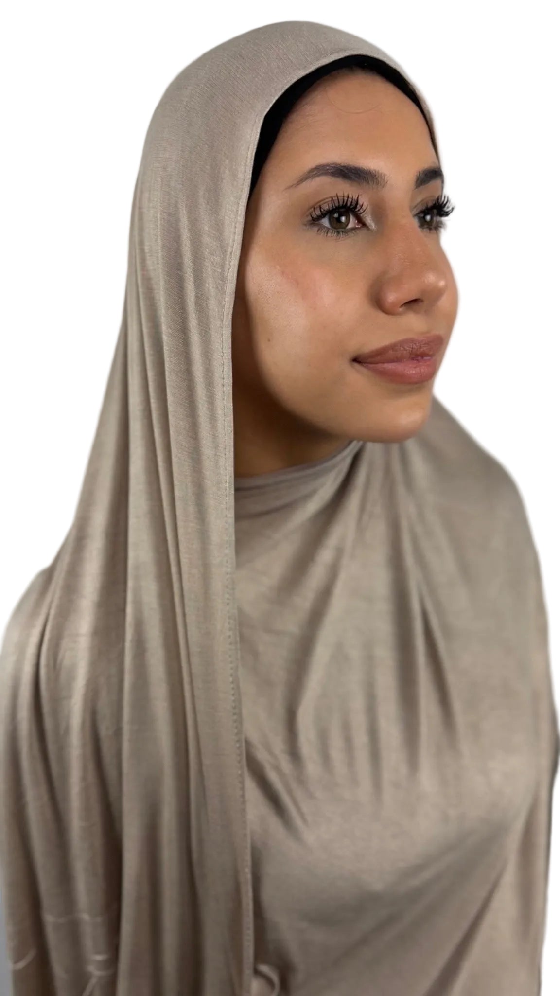 Bambus Touch Premium Jersey Hijab - Desert Taupe