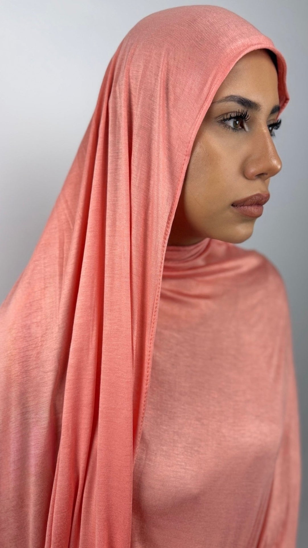 Bambus Touch Premium Jersey Hijab - Flamingo