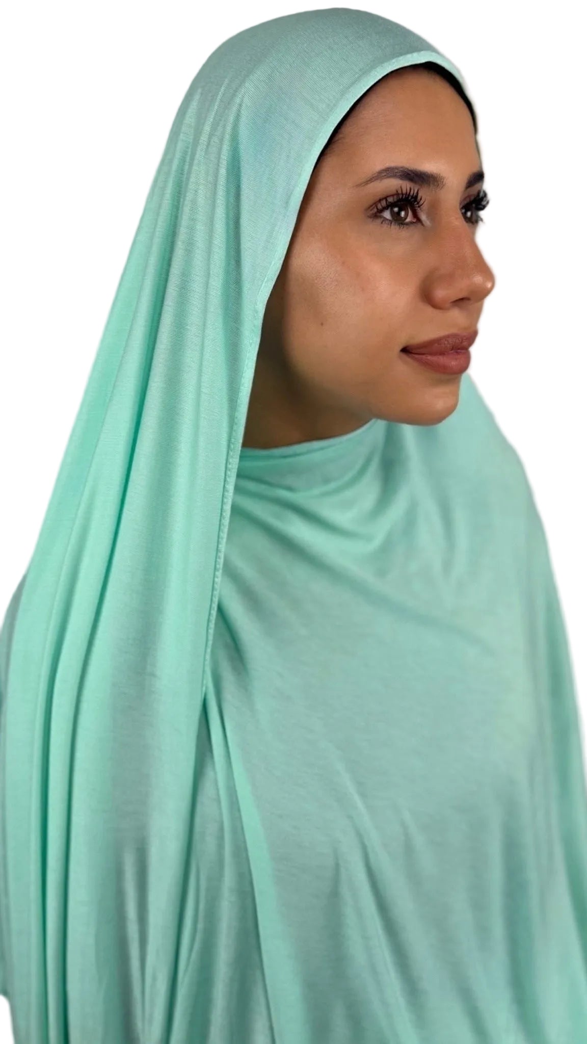 Bambus Touch Premium Jersey Hijab - Türkis