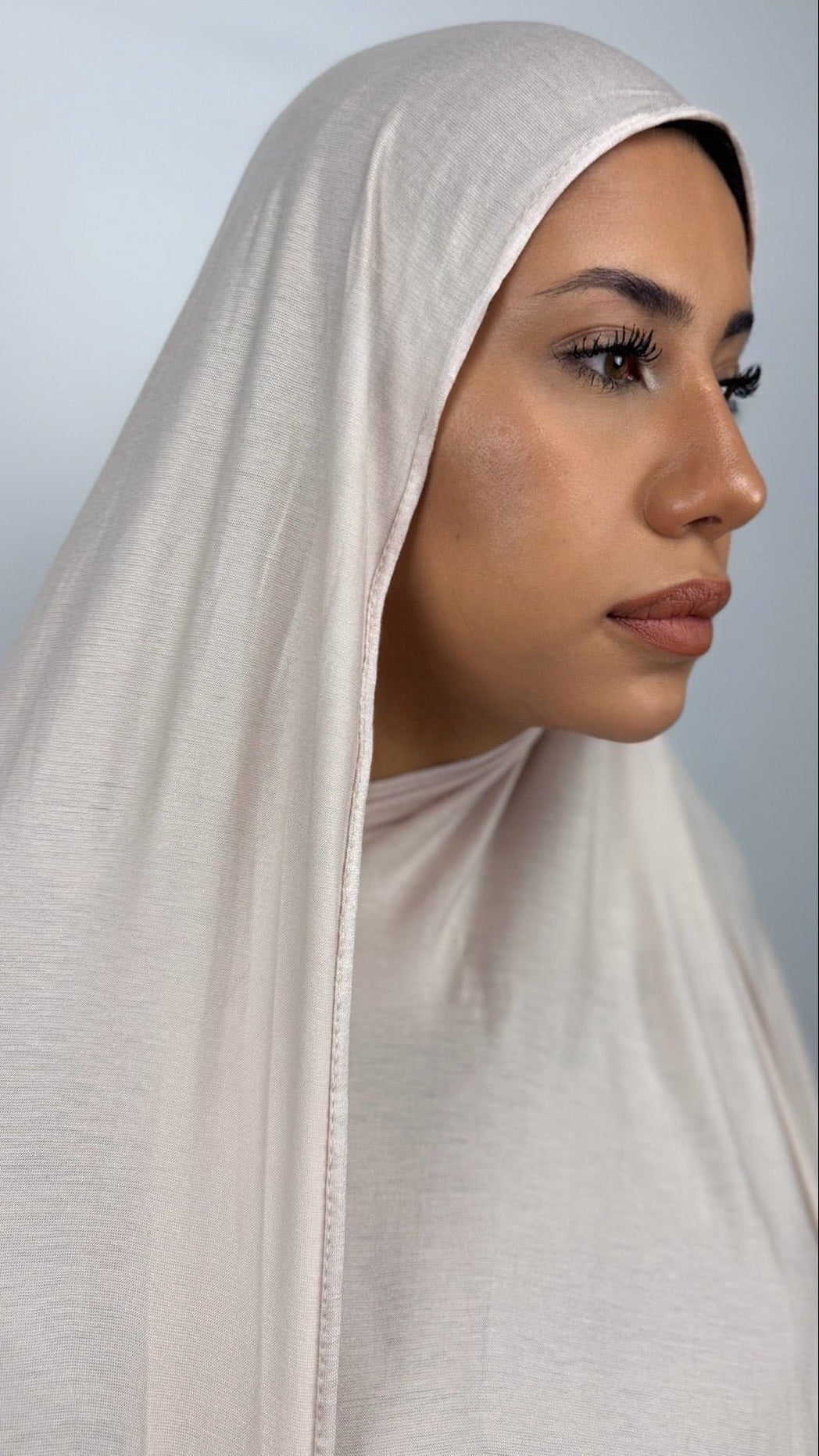 Bambus Premium Jersey Hijab - Beige