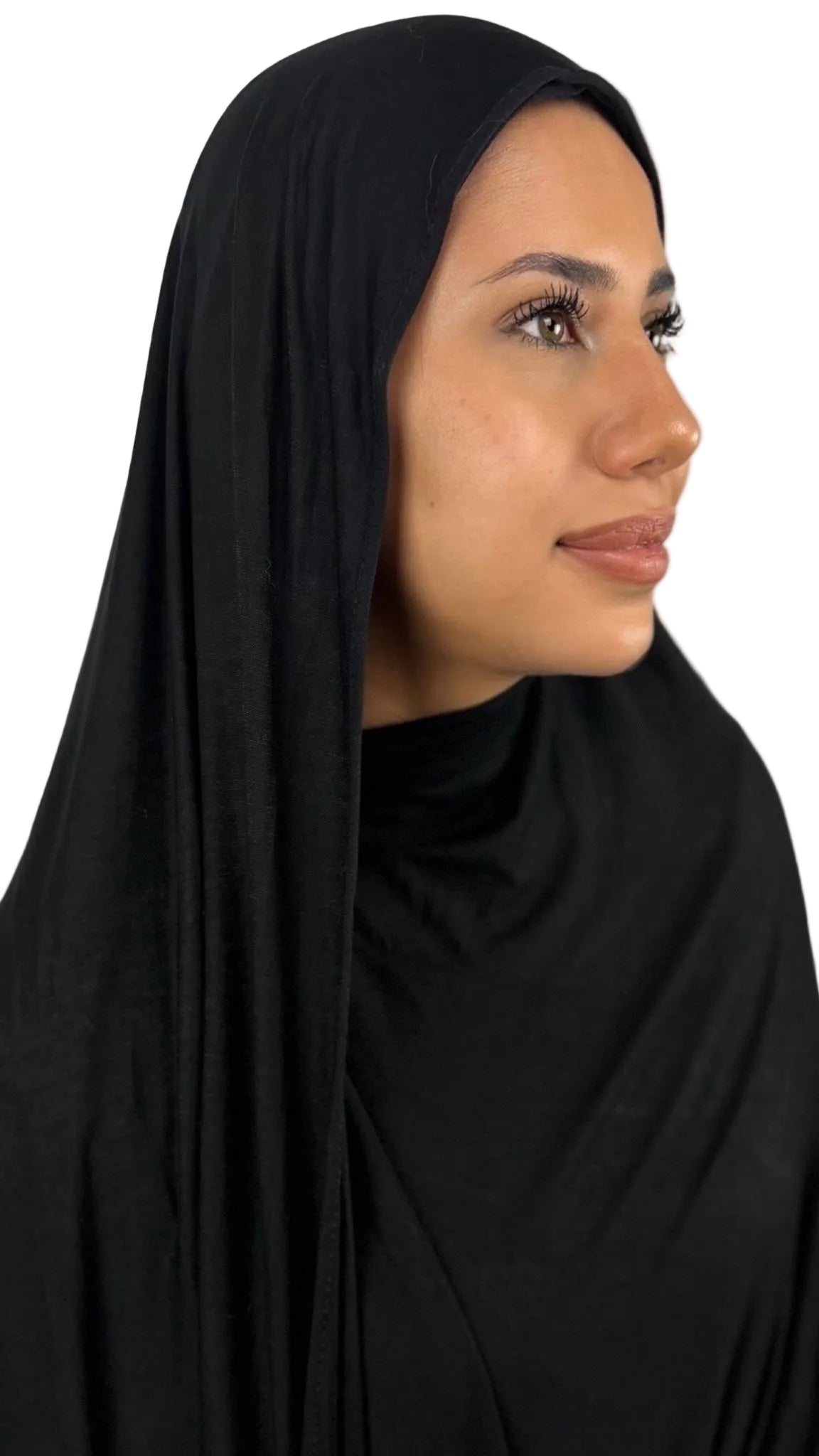 Bambus Touch Premium Jersey Hijab - Schwarz