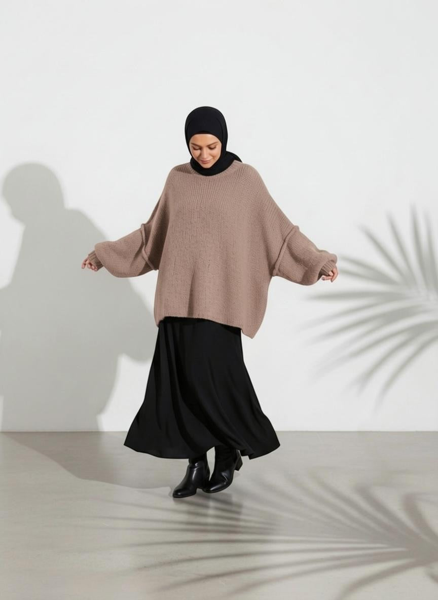 Strickpullover Raha - Mocca
