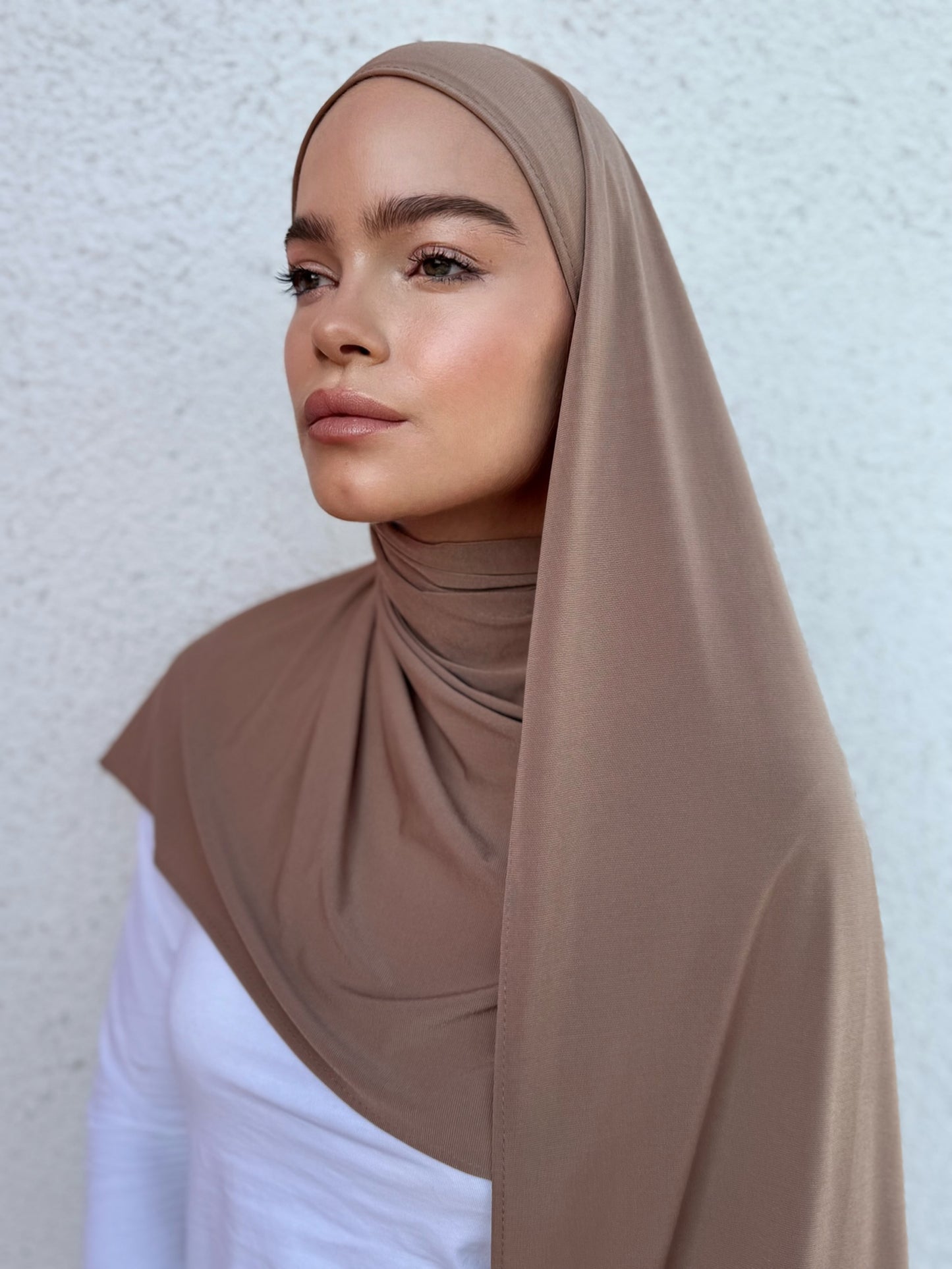 Premium Jersey Hijab - Bronzing Brown