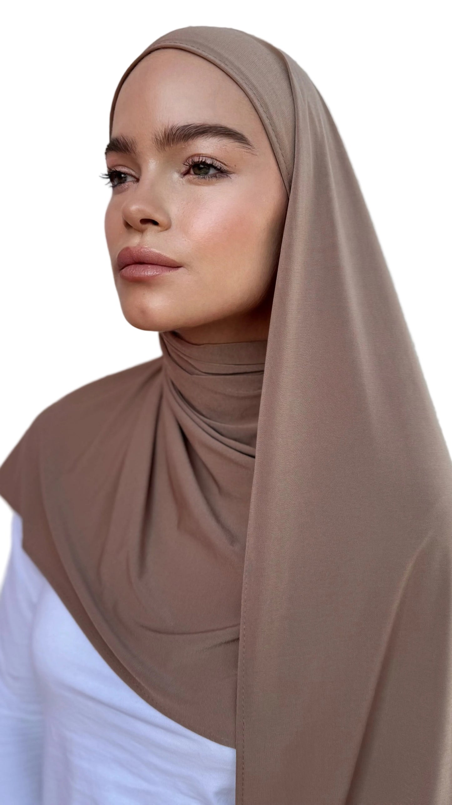 Premium Jersey Hijab - Bronzing Brown