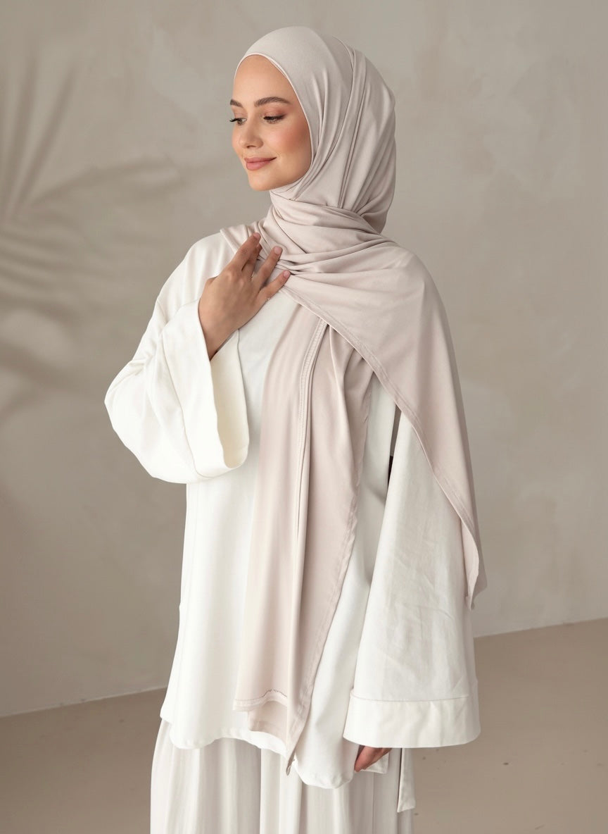 🌿Bamboo Instant Hijab - Beige