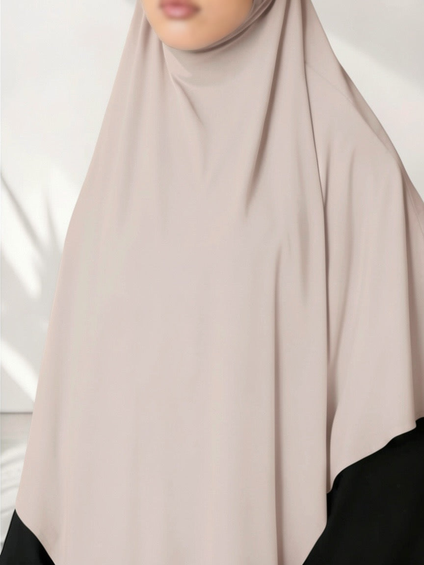 🌿Bamboo Khimar Midi - Beige