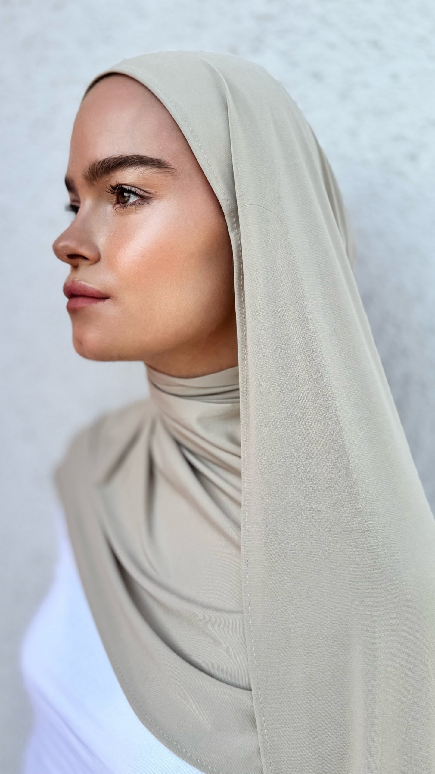 Premium Jersey Hijab - Champagner