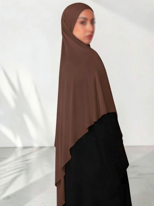 🌿Bamboo Khimar Midi - Nougat