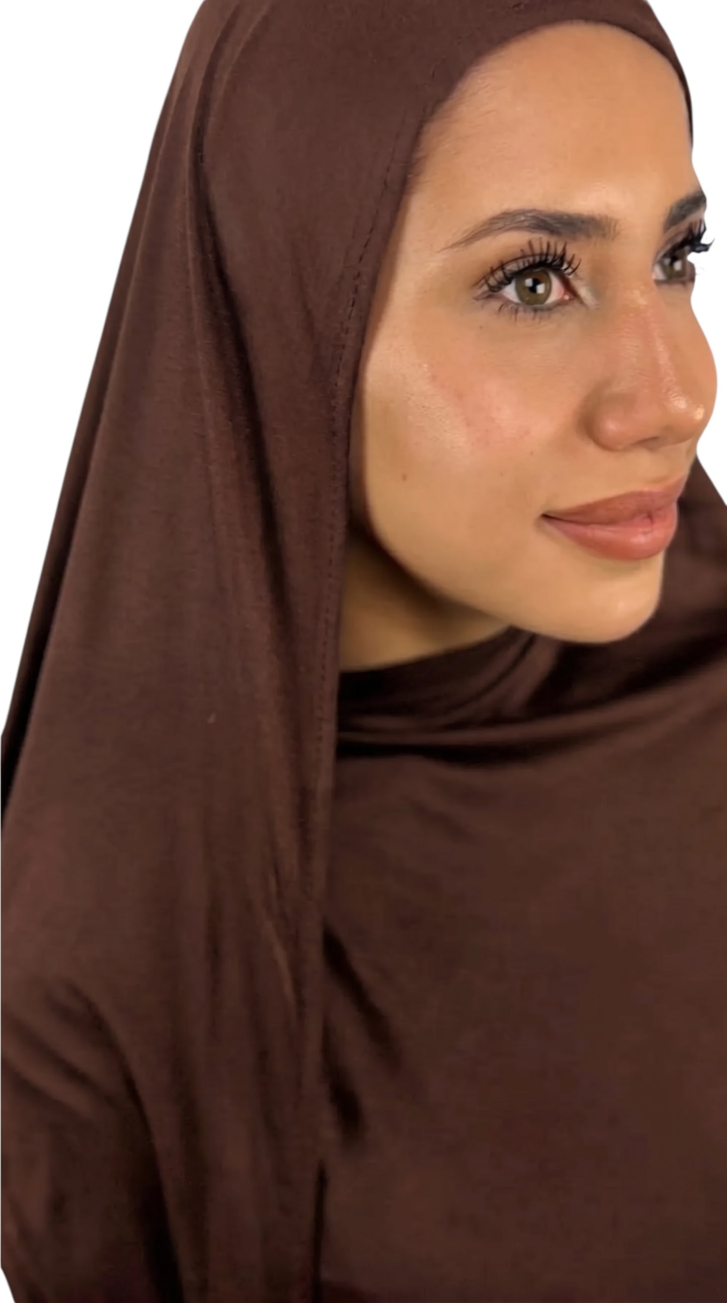 Bambus Touch Premium Jersey Hijab - Chocolate Braun