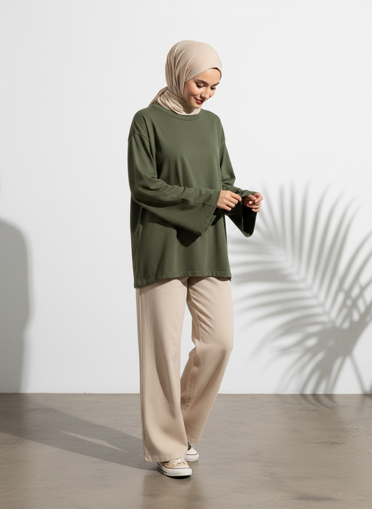 🌿 Oberteil Nayla 2.0 - Dark Olive