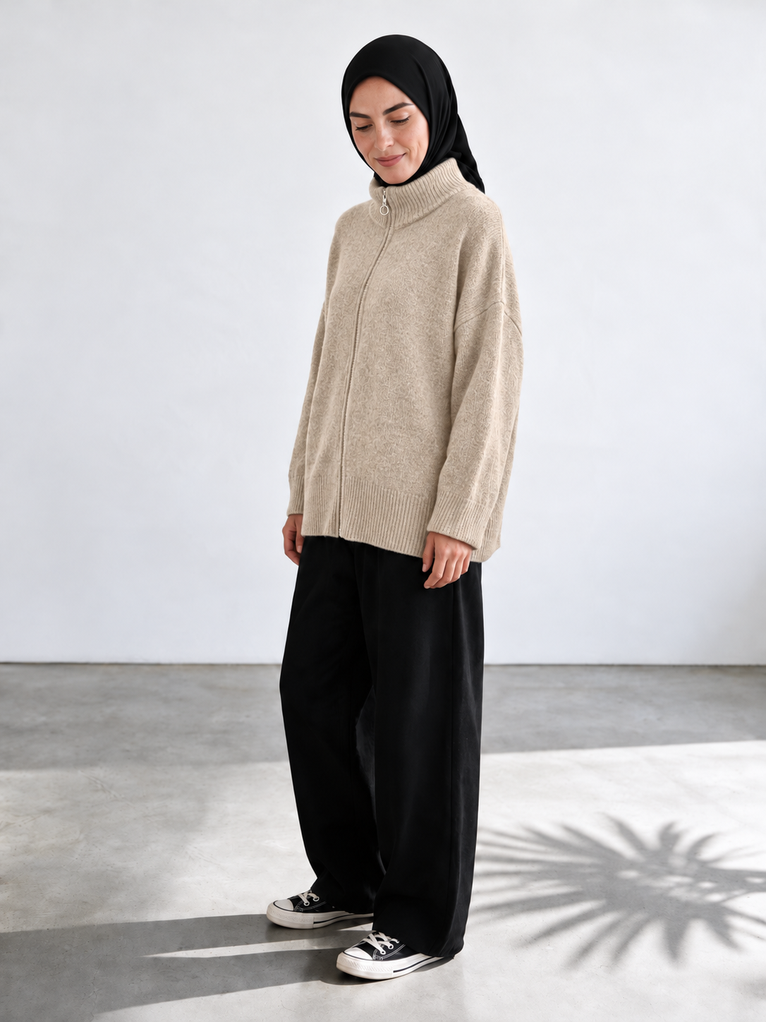 Strickjacke Rabia - Taupe