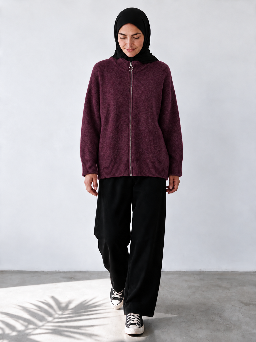 Strickjacke Rabia - Bordeaux