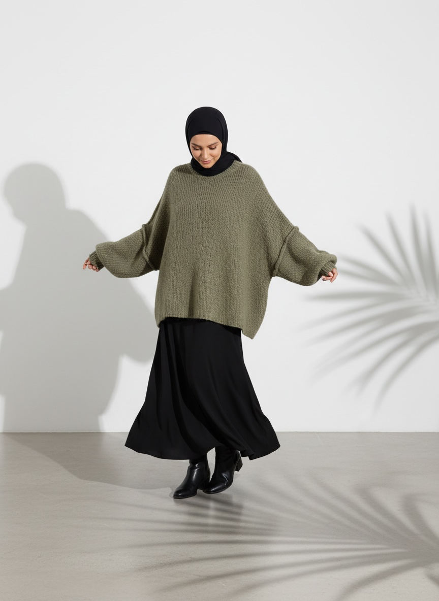 Strickpullover Raha - Olive