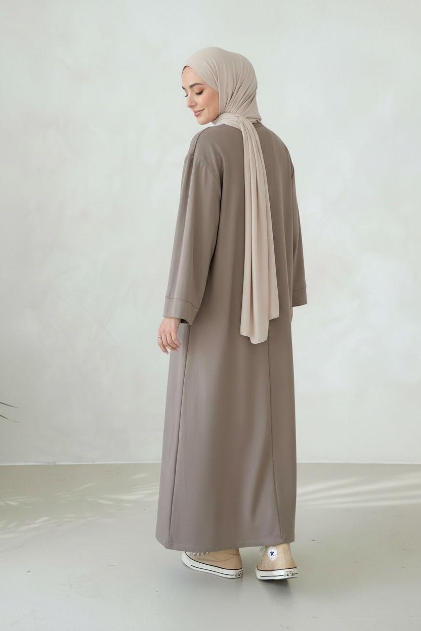 🌿 Abaya Amal - Mocha