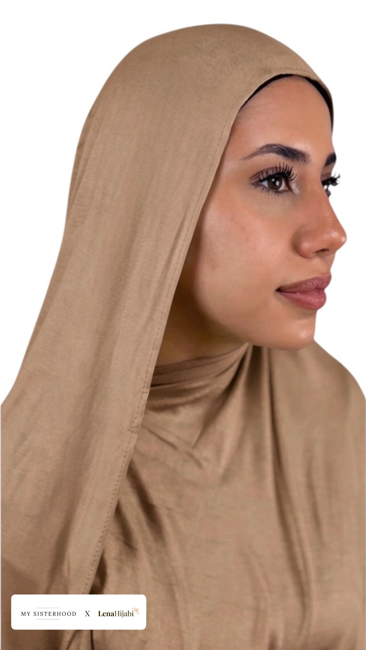 Bambus Touch Premium Hijab - My Sisterhood x Lenahijabi‘s Caramell