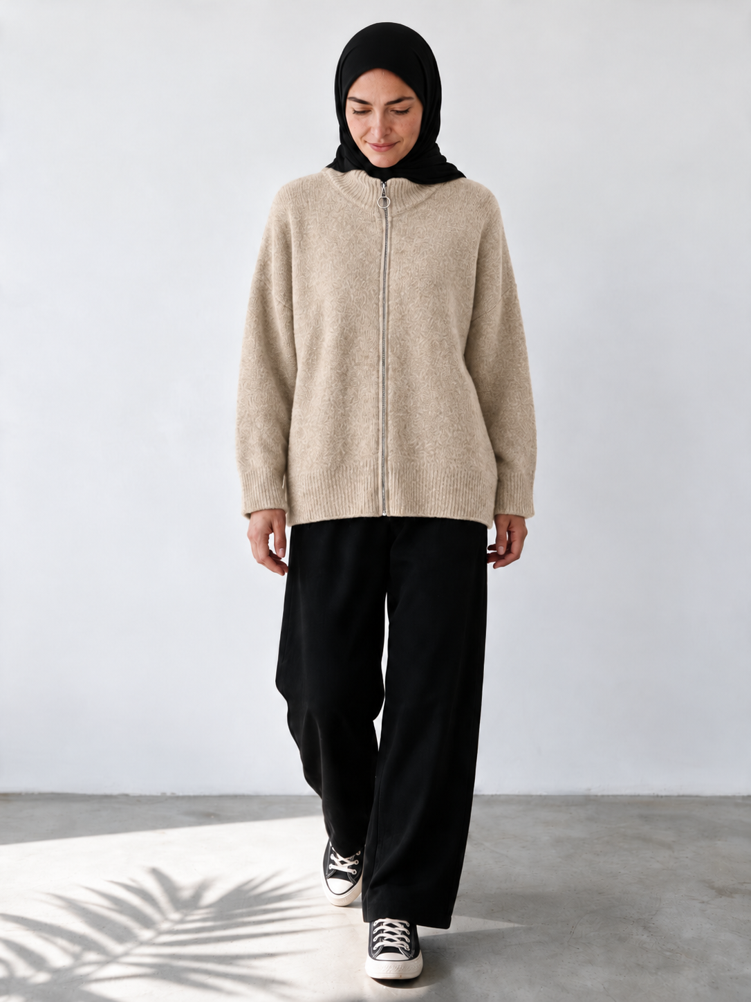 Strickjacke Rabia - Taupe