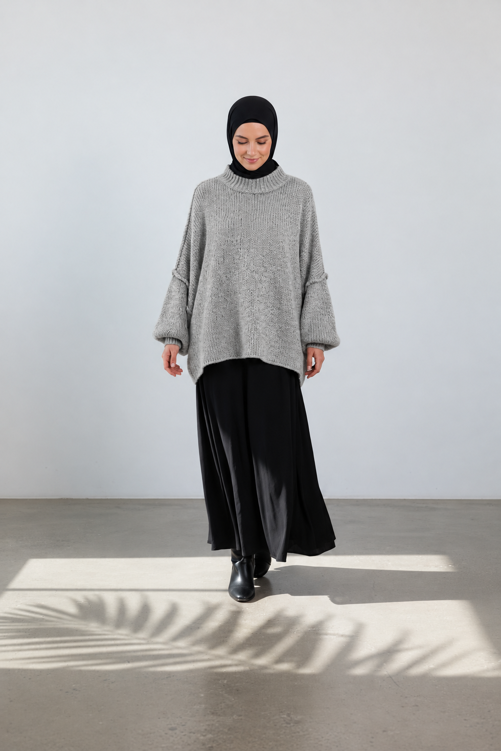 Strickpullover Raha - Light Grey