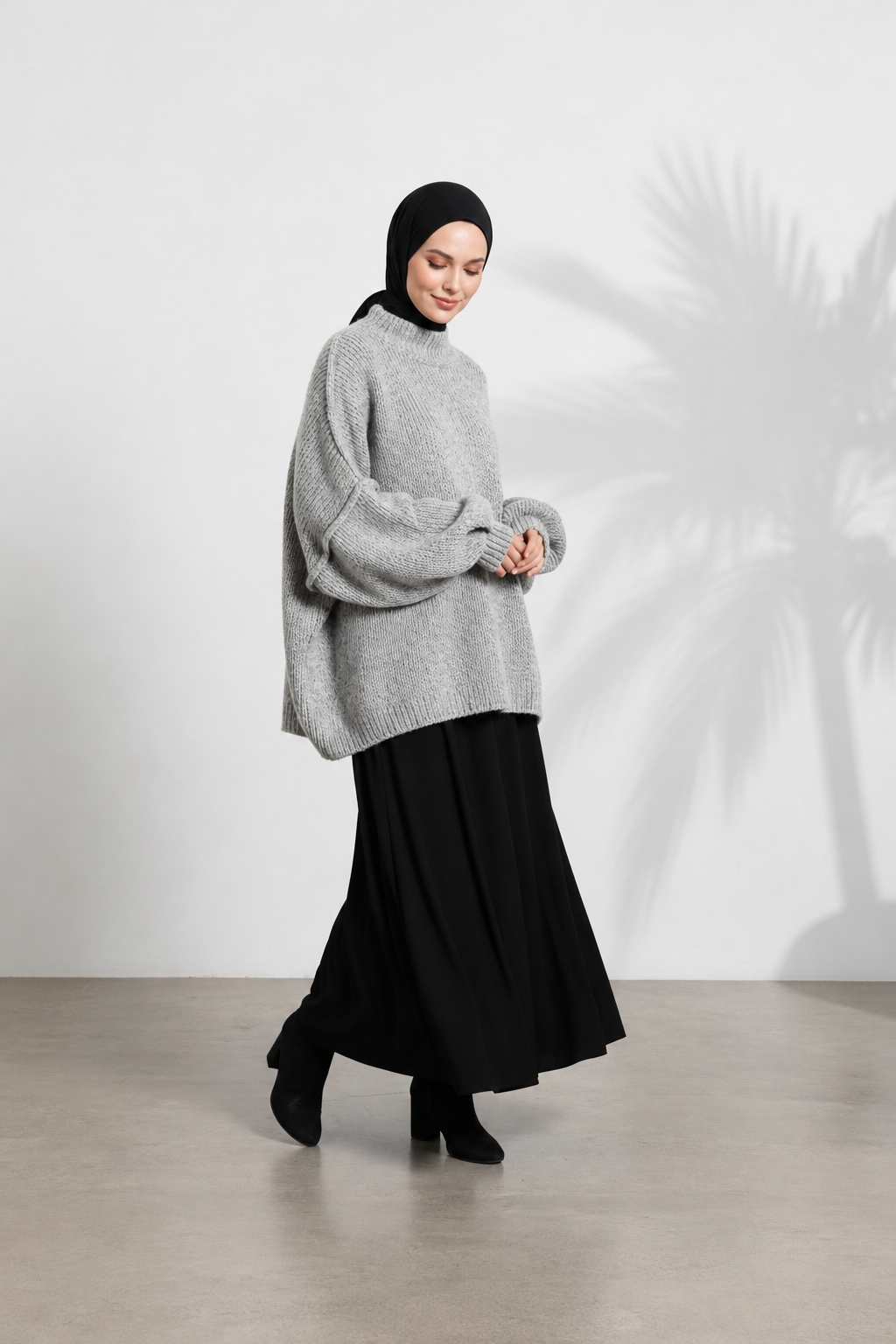 Strickpullover Raha - Light Grey