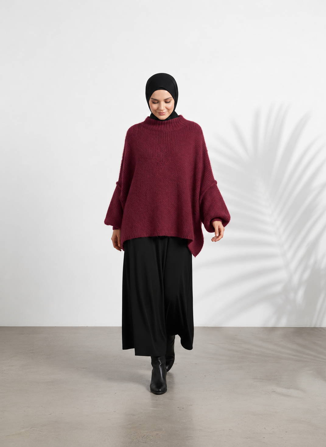 Strickpullover Raha - Bordeaux