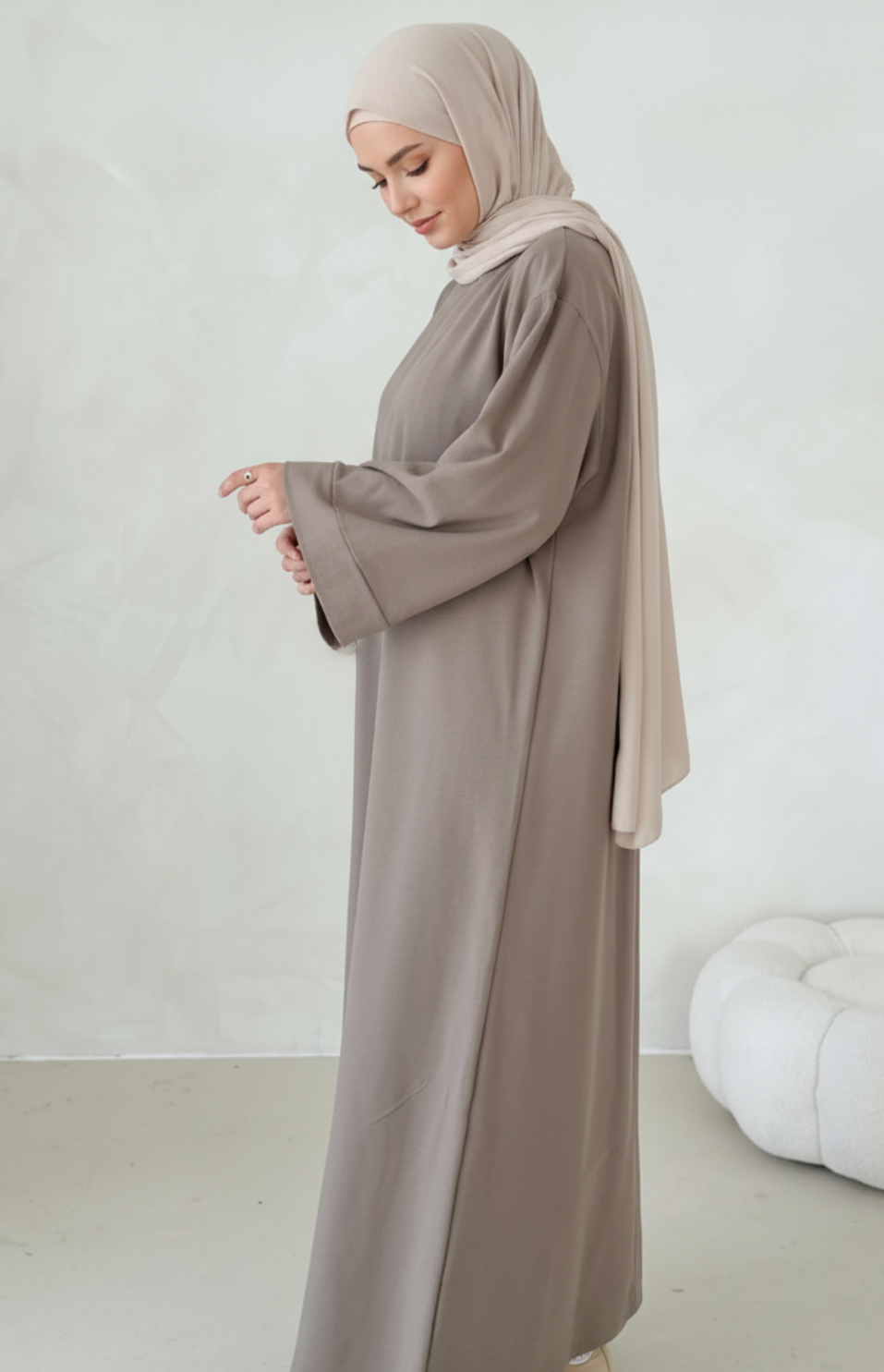 🌿 Abaya Amal - Mocha