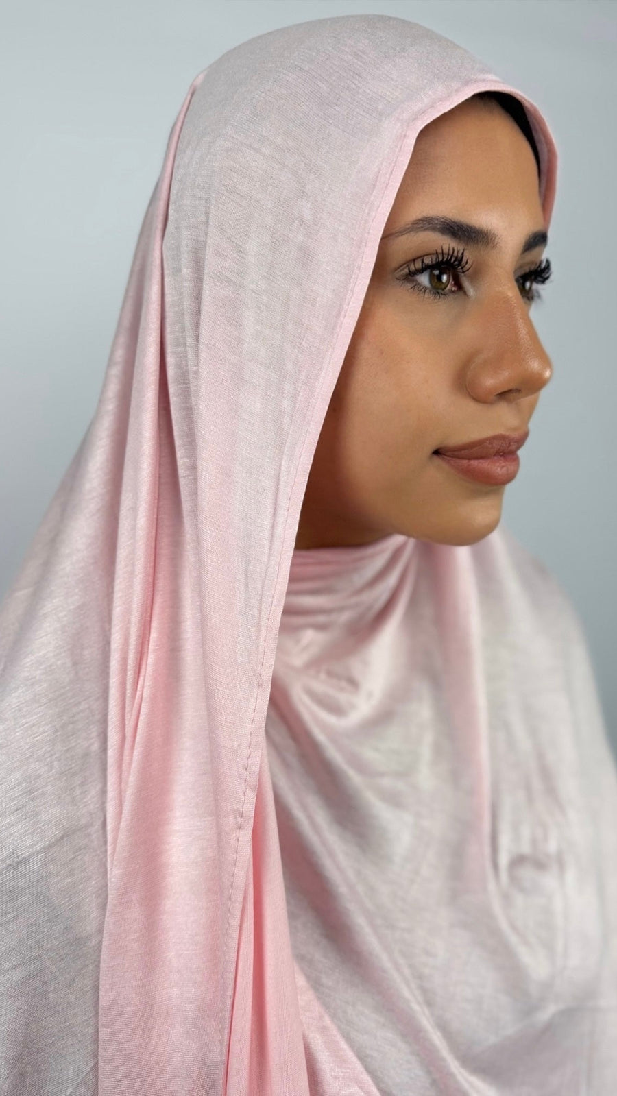 Bambus Touch Premium Jersey Hijab - Baby Rosa