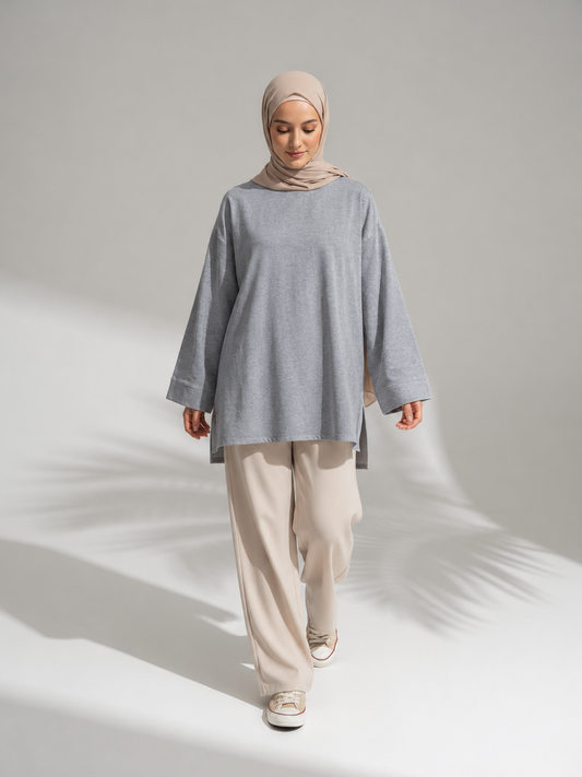 🌿Oberteil Nani - Light Grey