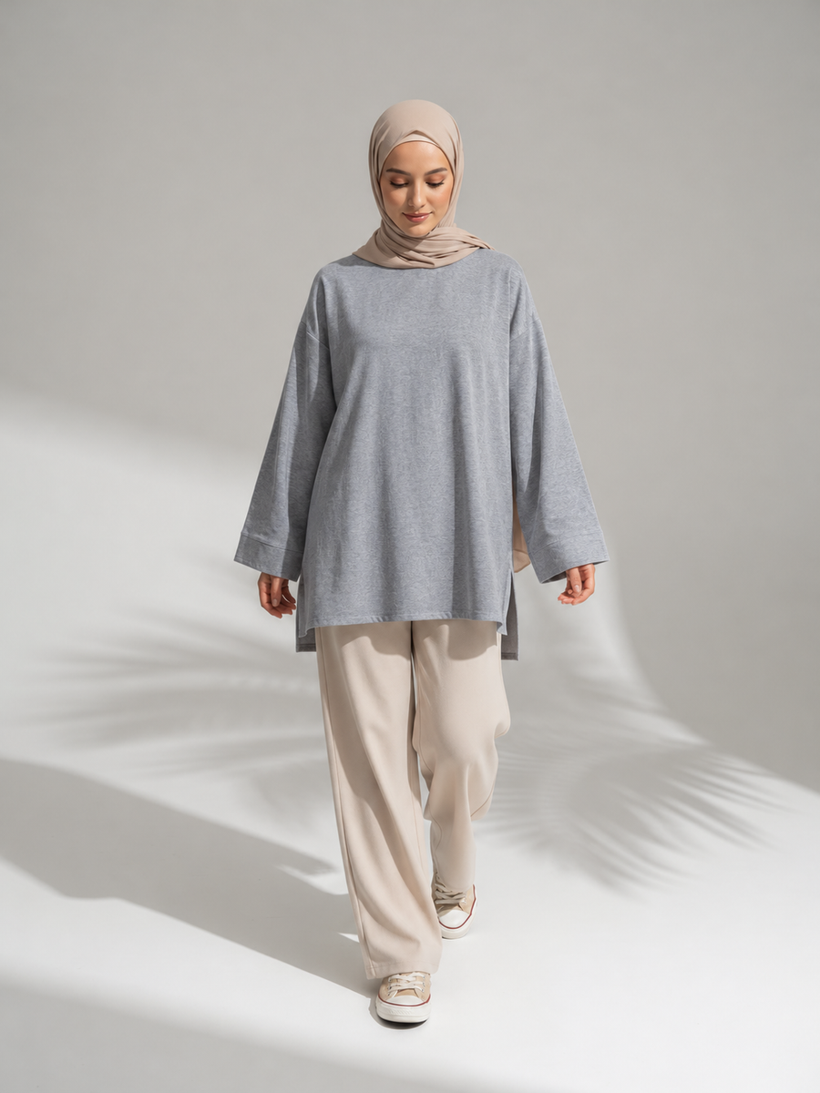 🌿Oberteil Nani - Light Grey