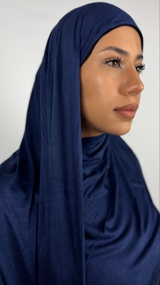 Bambus Premium Jersey Hijab - Royal Blue