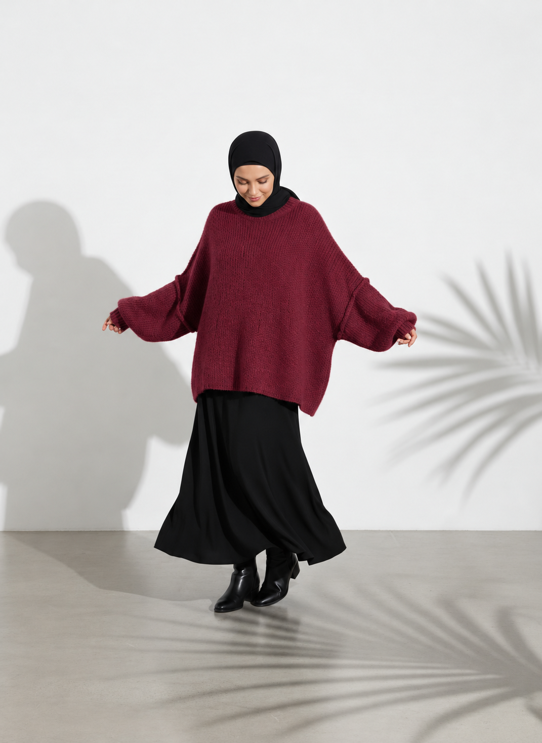 Strickpullover Raha - Bordeaux