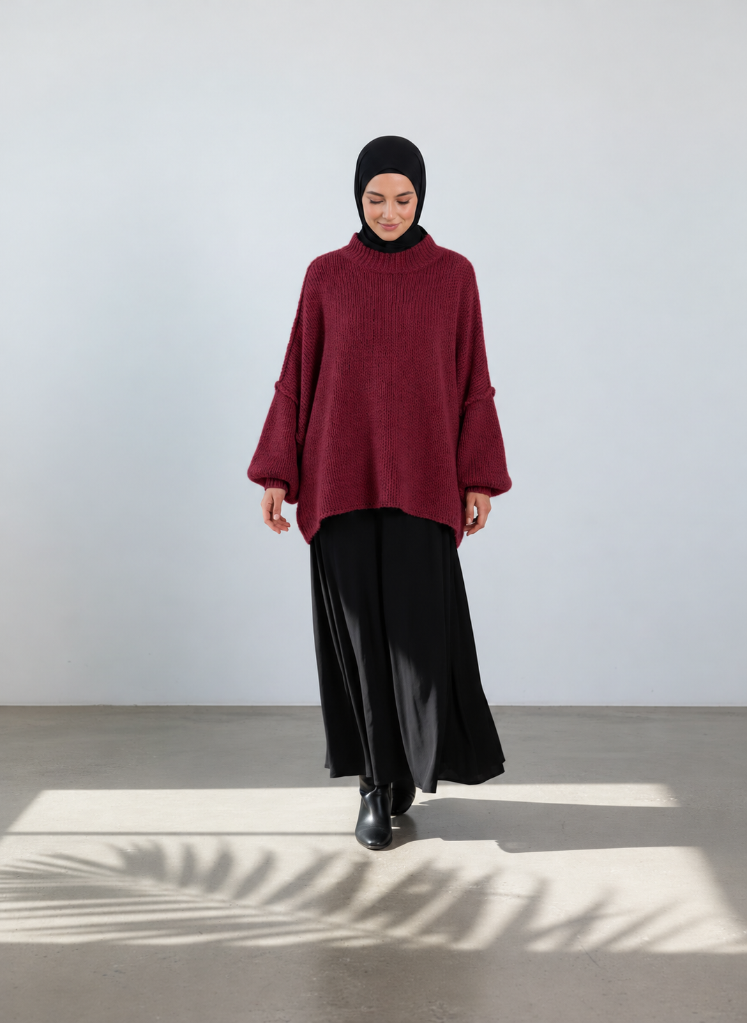 Strickpullover Raha - Bordeaux