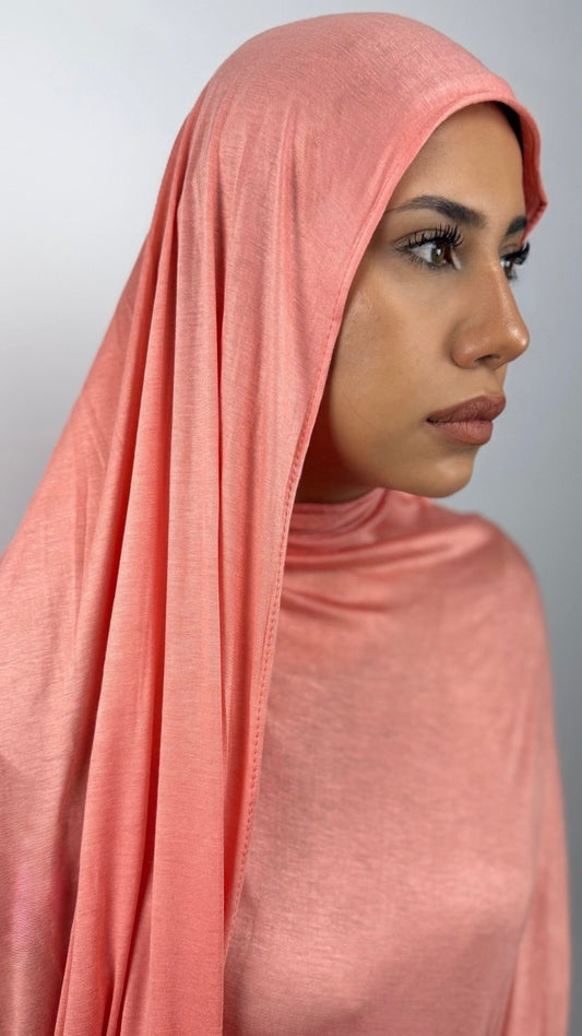 Bambus Premium Jersey Hijab - Flamingo