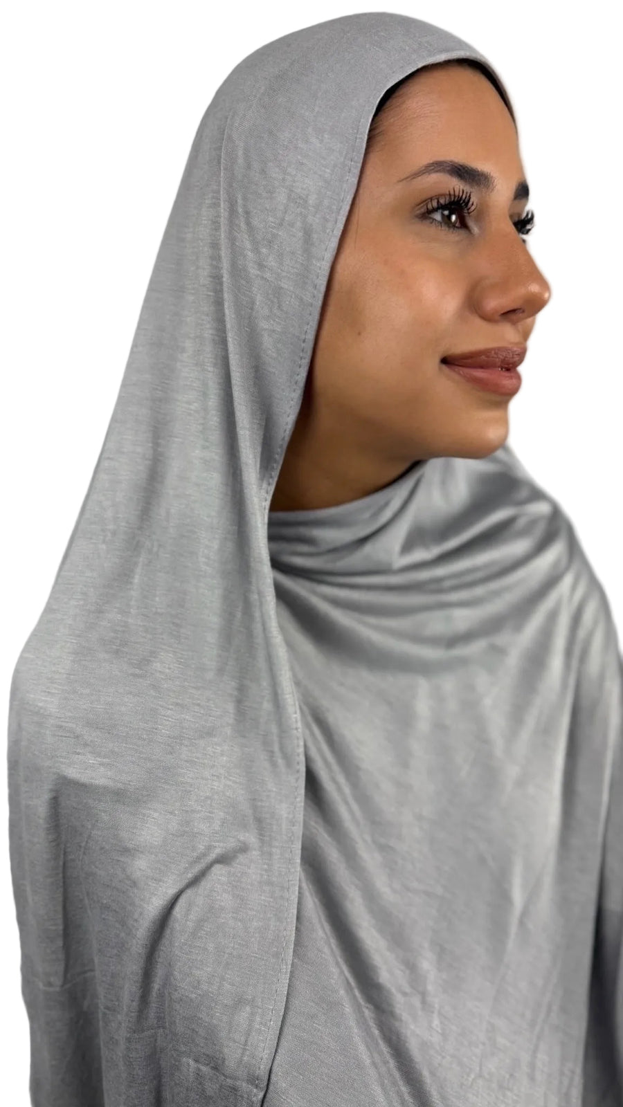 Bambus Touch Premium Jersey Hijab - Light grey