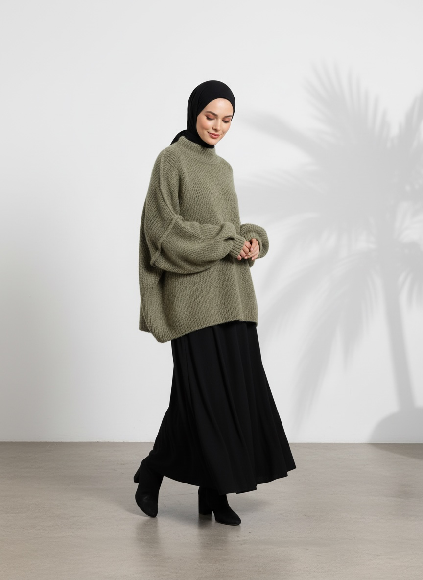 Strickpullover Raha - Olive