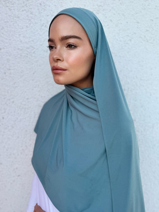 Premium Jersey Hijab - Sky Blue