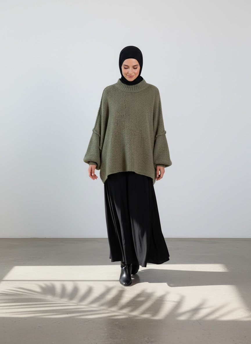 Strickpullover Raha - Olive