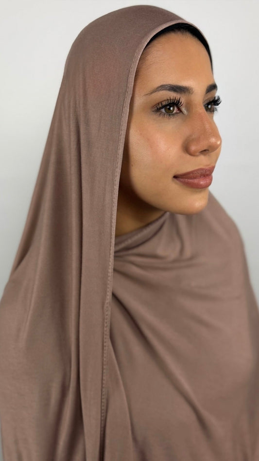Bambus Premium Jersey Hijab - Bronzing Brown