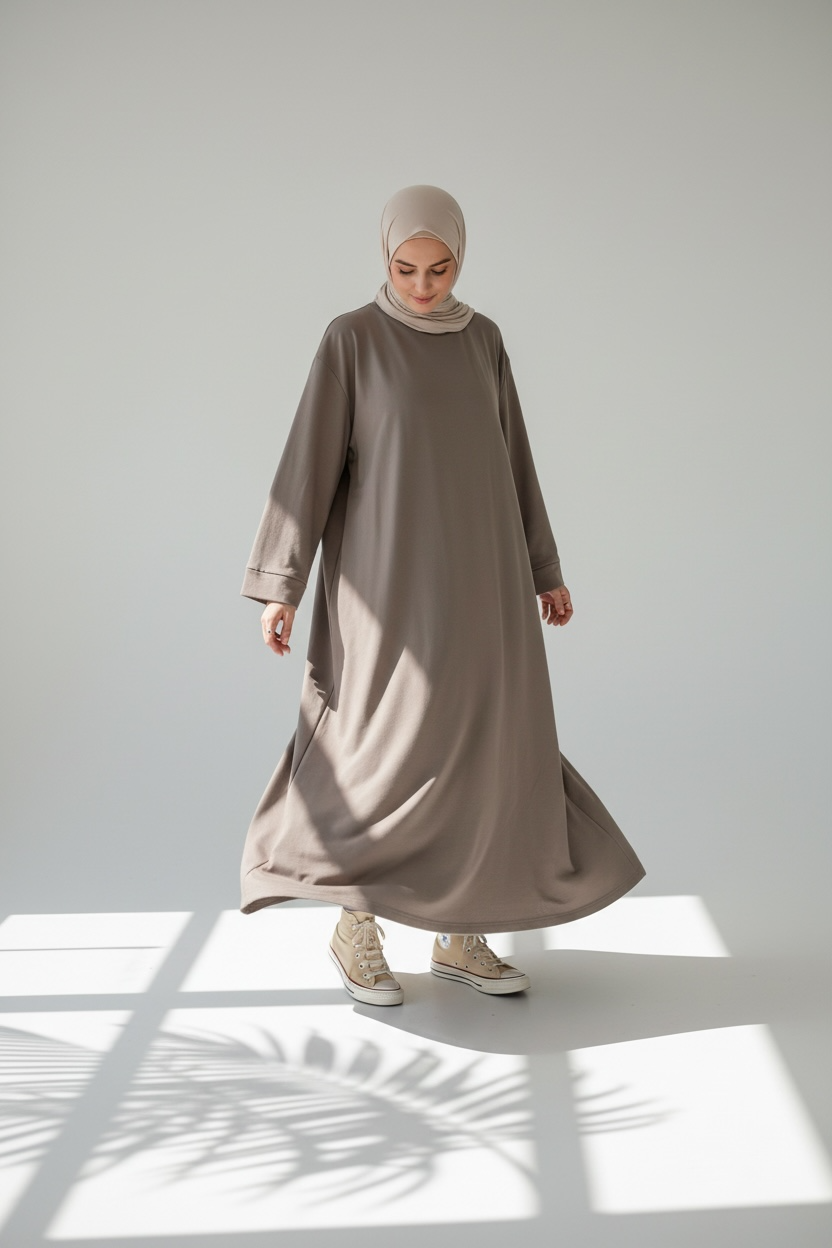 🌿 Abaya Amal - Mocha