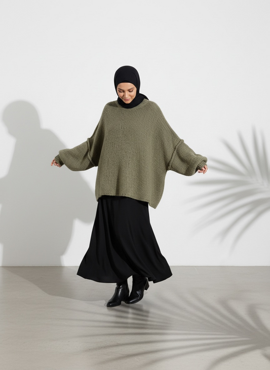 Strickpullover Raha - Olive
