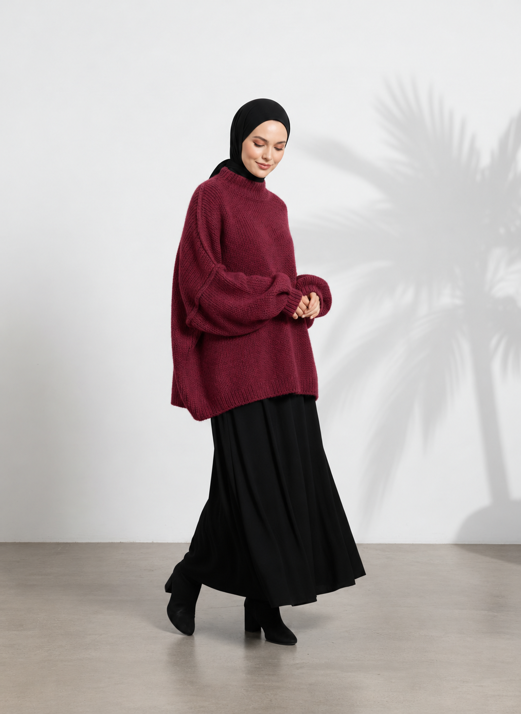Strickpullover Raha - Bordeaux