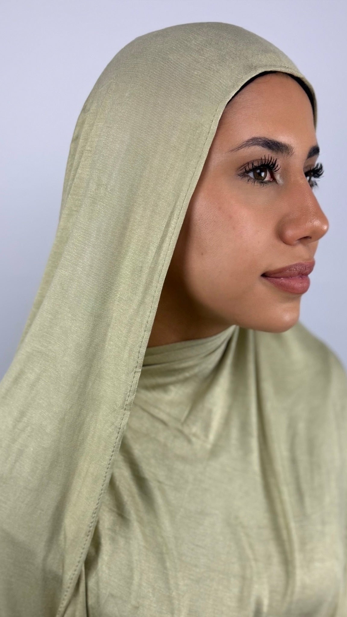 Bambus Touch Premium Jersey Hijab - Pistachio