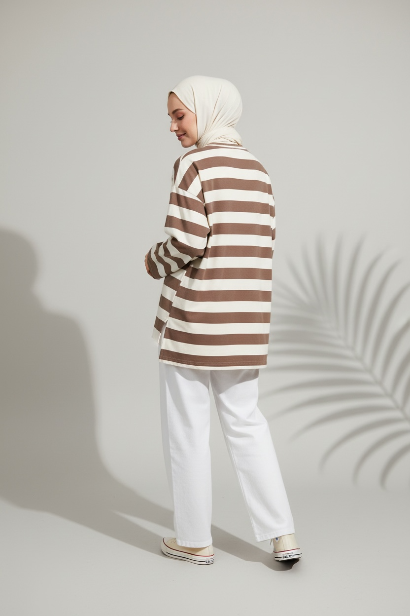 🌿Oberteil Rima - White/Mocha