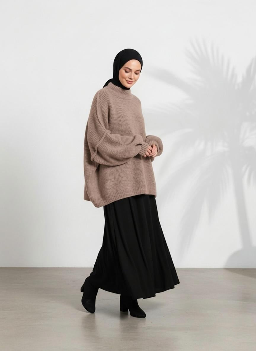 Strickpullover Raha - Mocca