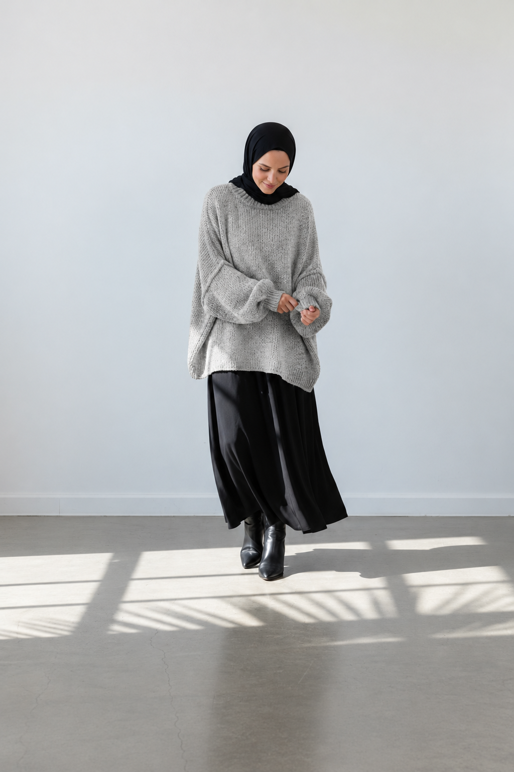 Strickpullover Raha - Light Grey