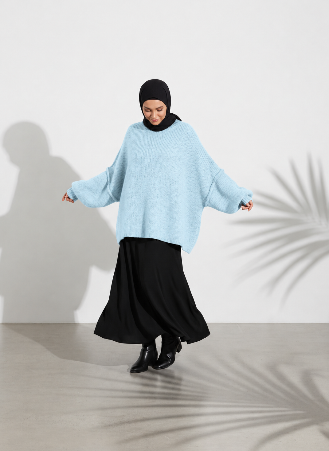 Strickpullover Raha - Blau