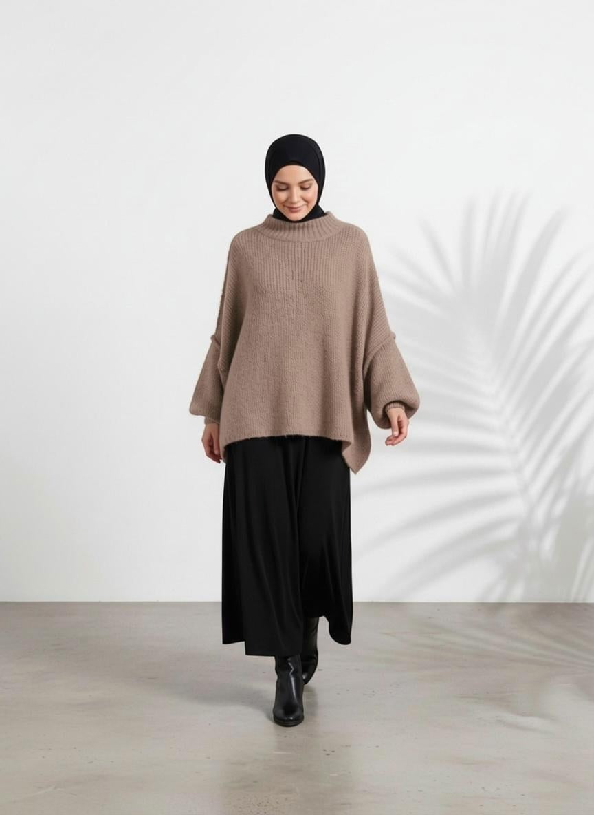 Strickpullover Raha - Mocca