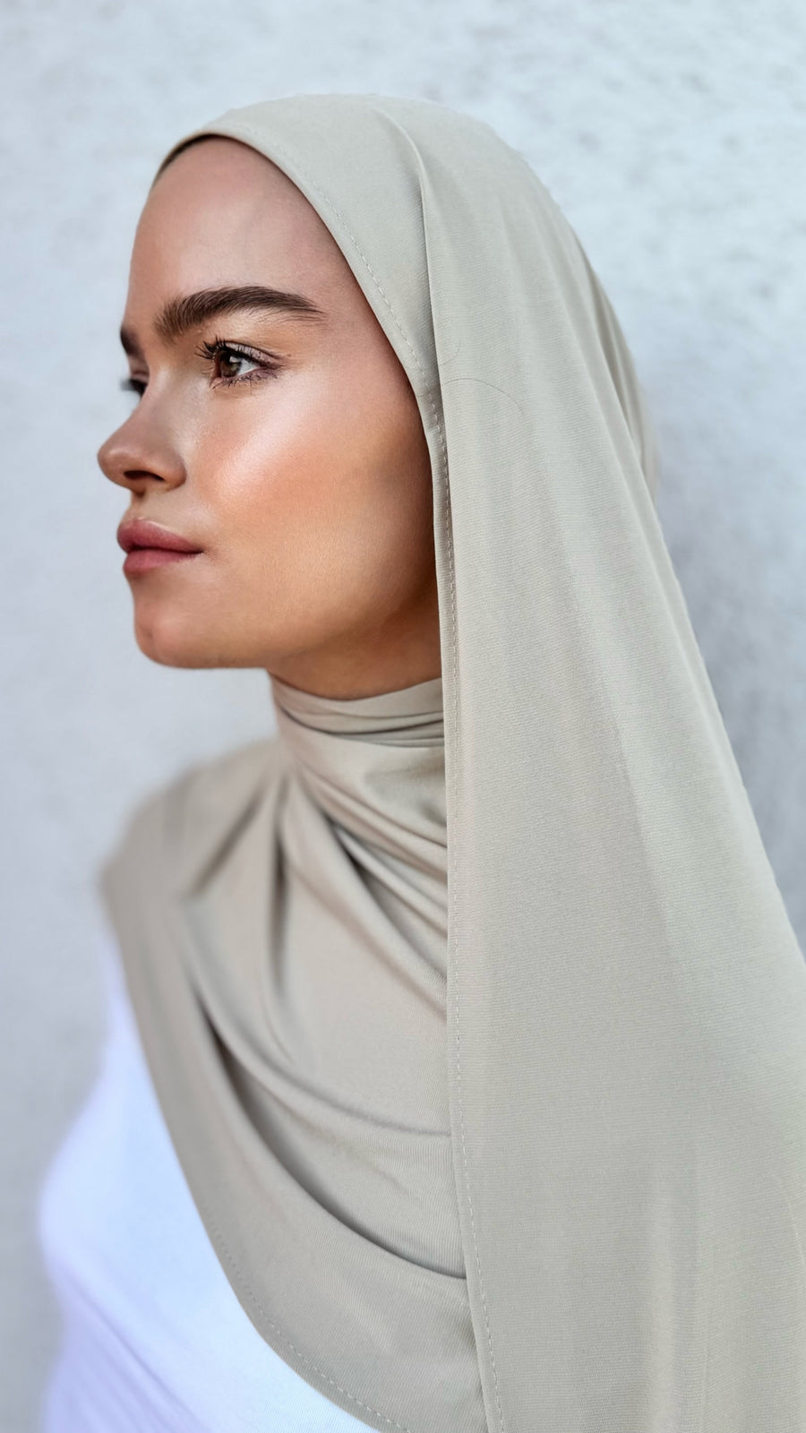 Premium Jersey Hijab - Champagner