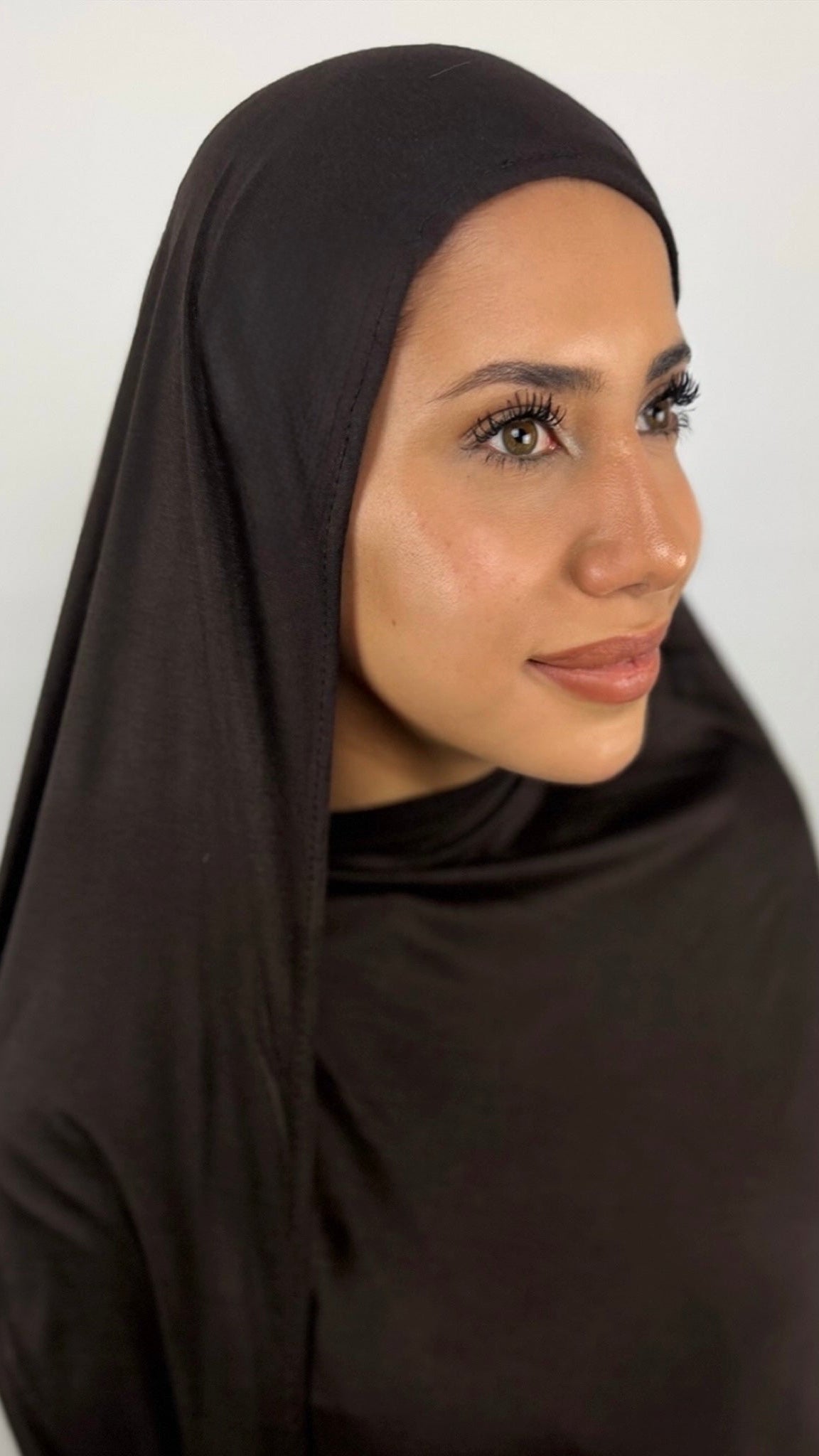 Bambus Touch Premium Jersey Hijab - Chocolate Braun