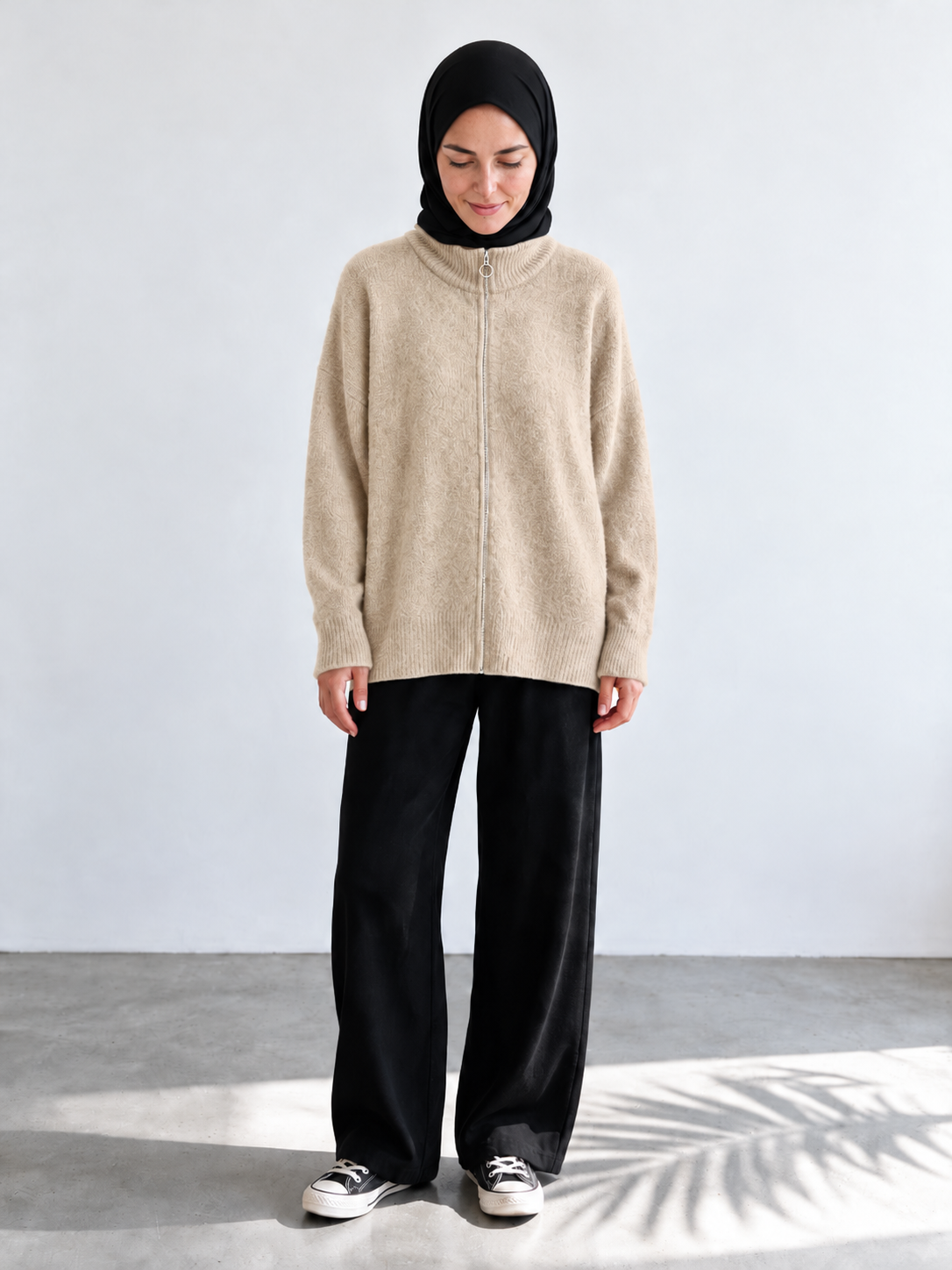 Strickjacke Rabia - Taupe