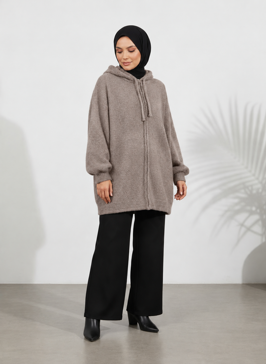 Strickpullover Lamis - Taupe
